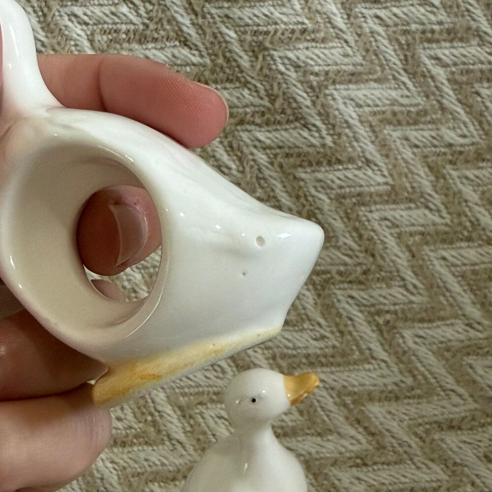 Vintage Bone China Duck Goose Napkin Rings Set of 6 - Picture 7 of 7
